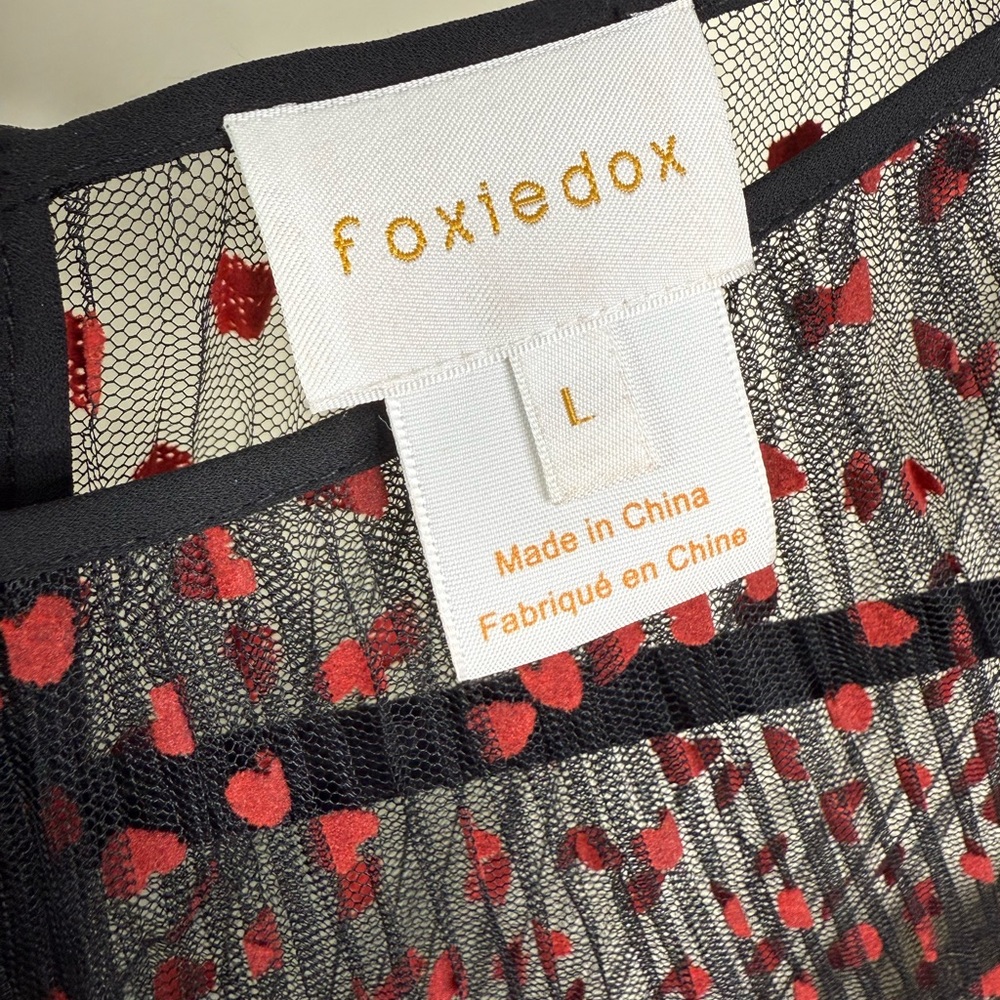 foxiedox Lilia Heart Print Dress - Picture 4 of 5